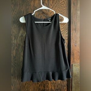 Black peplum top